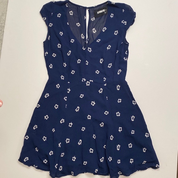 NWOT Reformation Açaí Dress Navy Blue Mini Size 8 - Picture 13 of 15